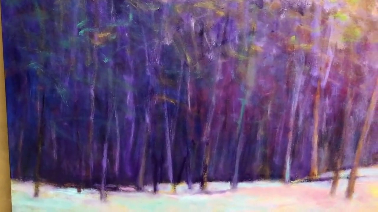 1280x720 Making Change Creating Winters Morning By Painting Over An Older - Painting Over Canvas Photo