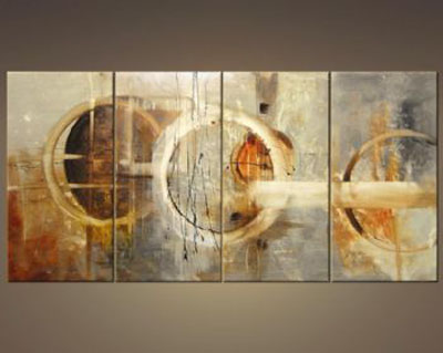 400x319 Three Signs Of Rain Modern Canvas Art Wall Decor Abstract Oil - Painting Over Canvas Print