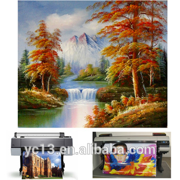 350x350 Natural Landscape Giclee Printing On Art Canvas Painting - Painting Over Giclee Print
