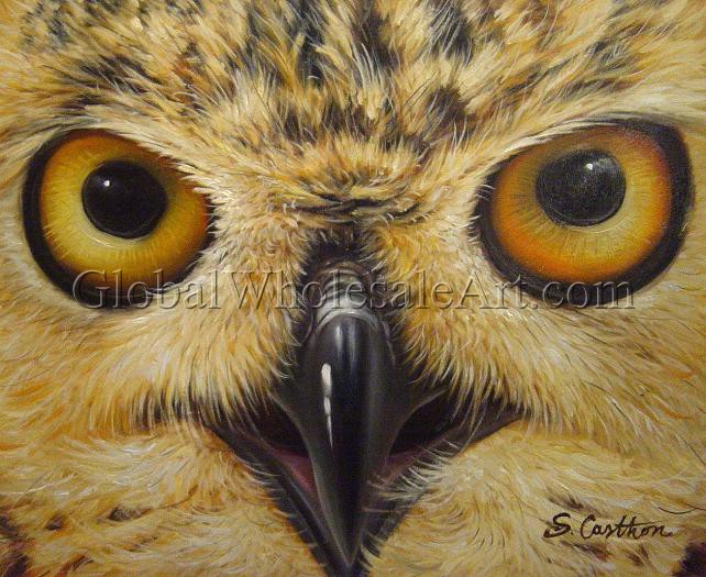 642x525 Owl Eyes - Painting Owl Eyes