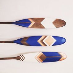 236x236 Canoe Paddles By Ropes And Wood Painted - Painting Paddles