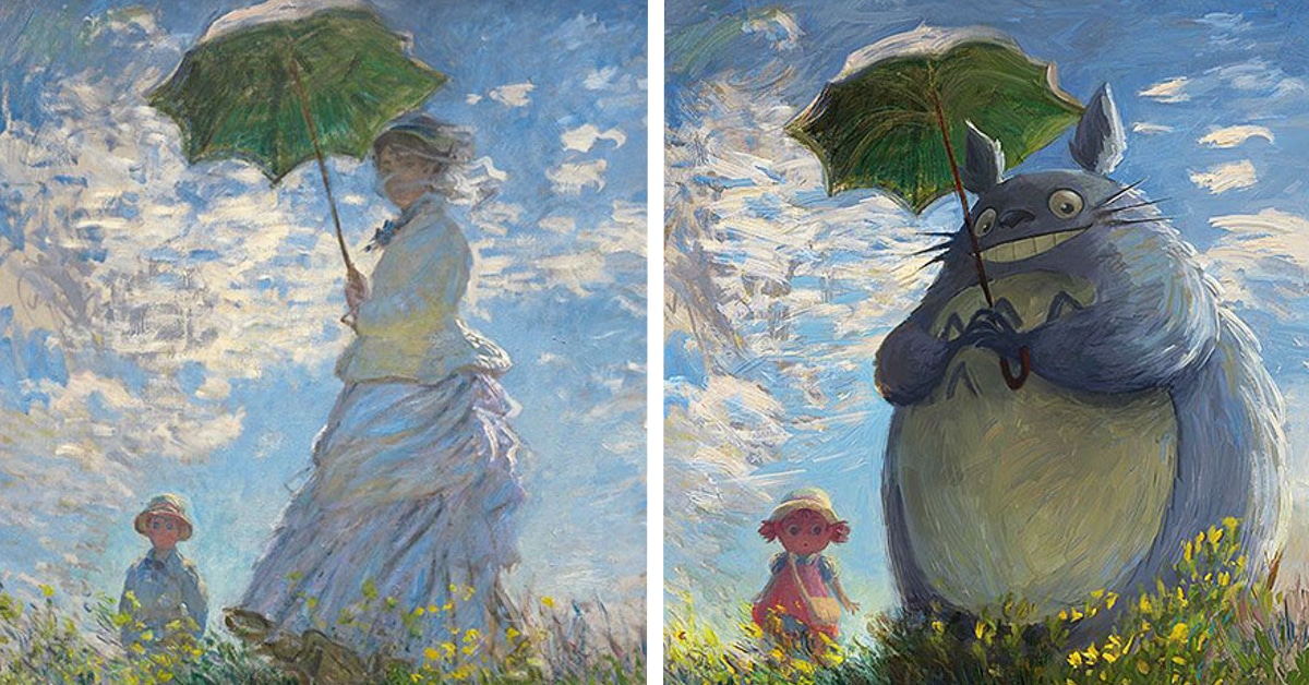 1200x628 Fandom Art By Lothlenan Turns Classical Paintings To Anime - Painting