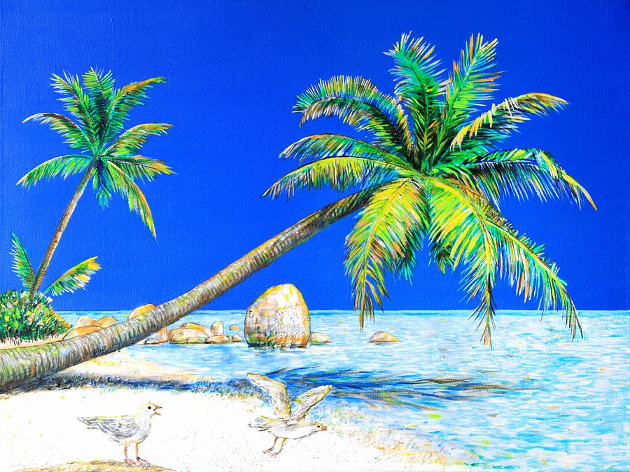 900x674 Palm Beach Number Five Painting By Daniel House - Painting Palm Beach