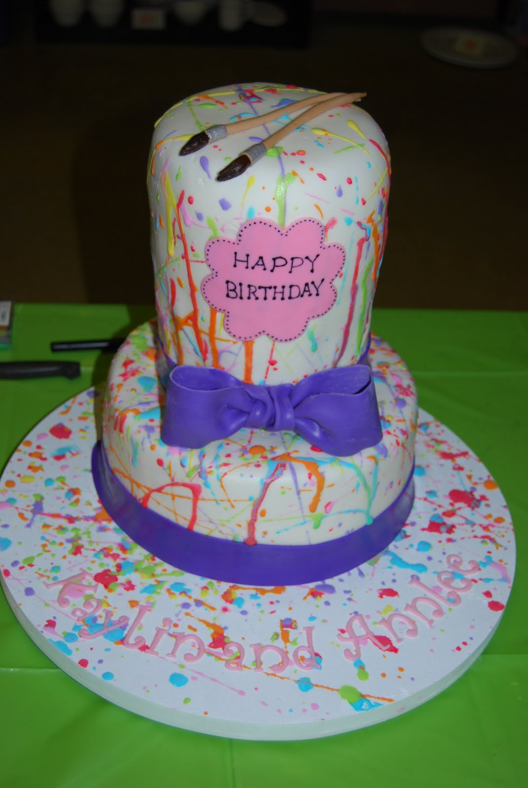 1071x1600 Sunshine Sweets Paint Party - Painting Party Cake