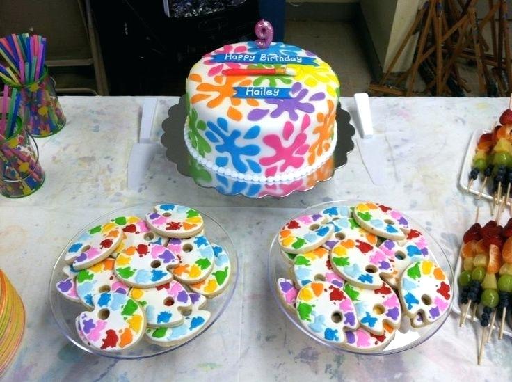 736x549 Paint Party Cake Ideas Ihtiman - Painting Party Cake
