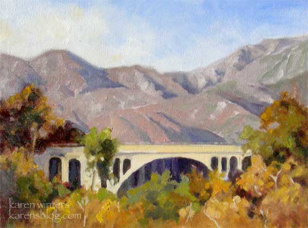 600x445 Colorado Street Bridge Painting California Impressionist - Painting Pasadena