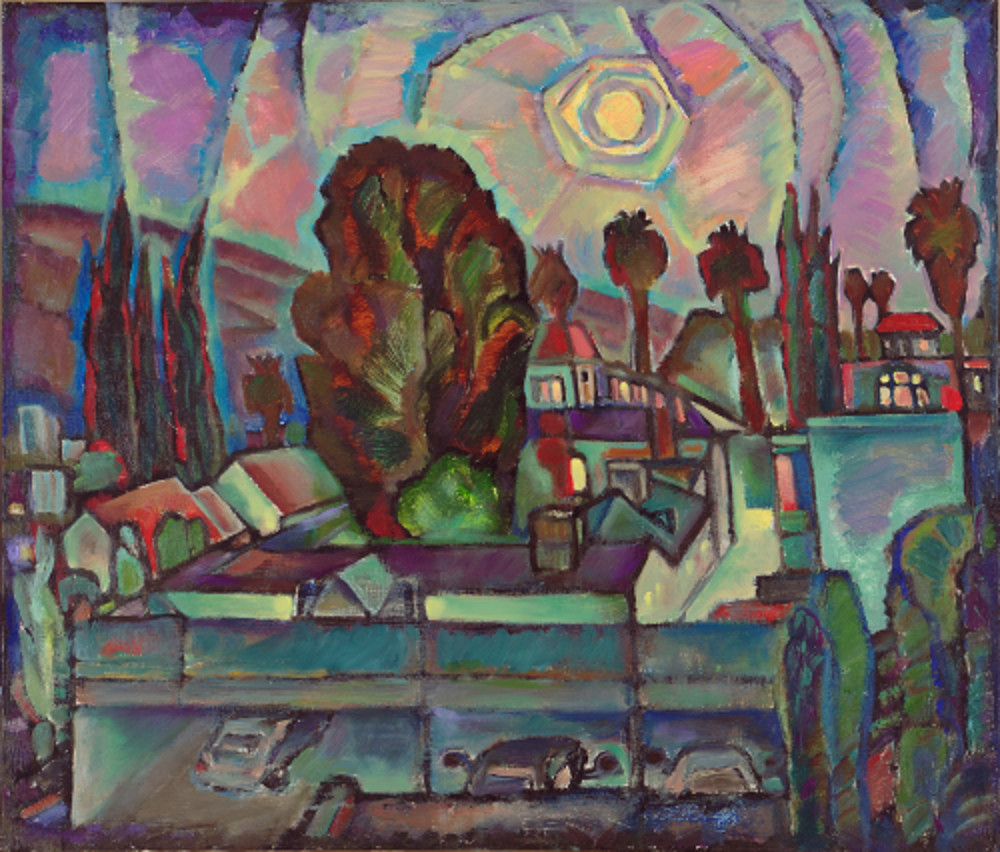 1000x852 Moonlight In Pasadena Tatiana Grudinina - Painting Pasadena