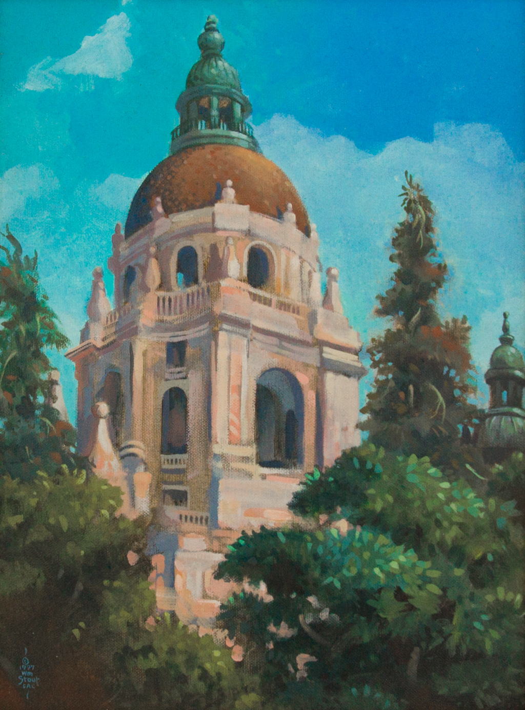 1024x1384 Pasadena City Hall American Legacy Fine Arts - Painting Pasadena