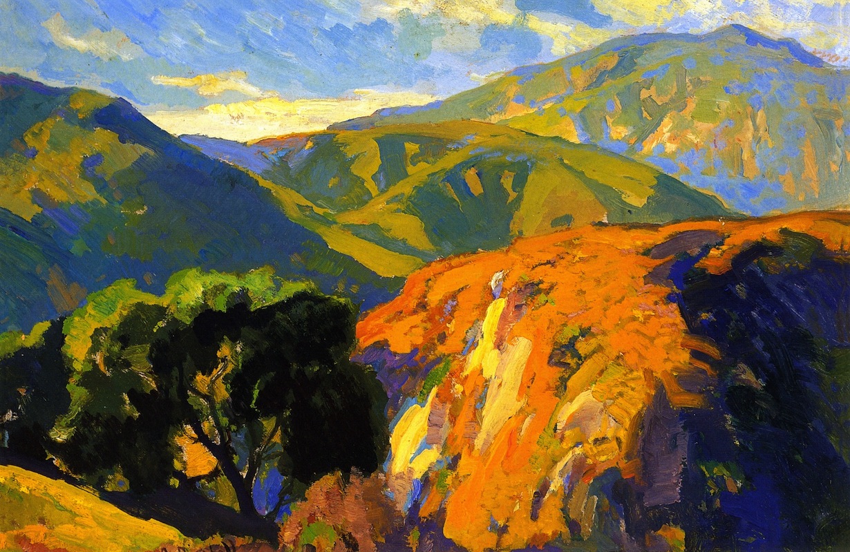 1230x799 Pasadena Foothills Painting Franz Bischoff Oil Paintings - Painting Pasadena
