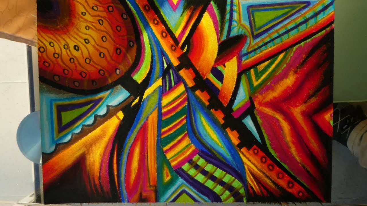 1280x720 How To Draw Abstract Art In Pastel Colors - Painting Pastel Colors