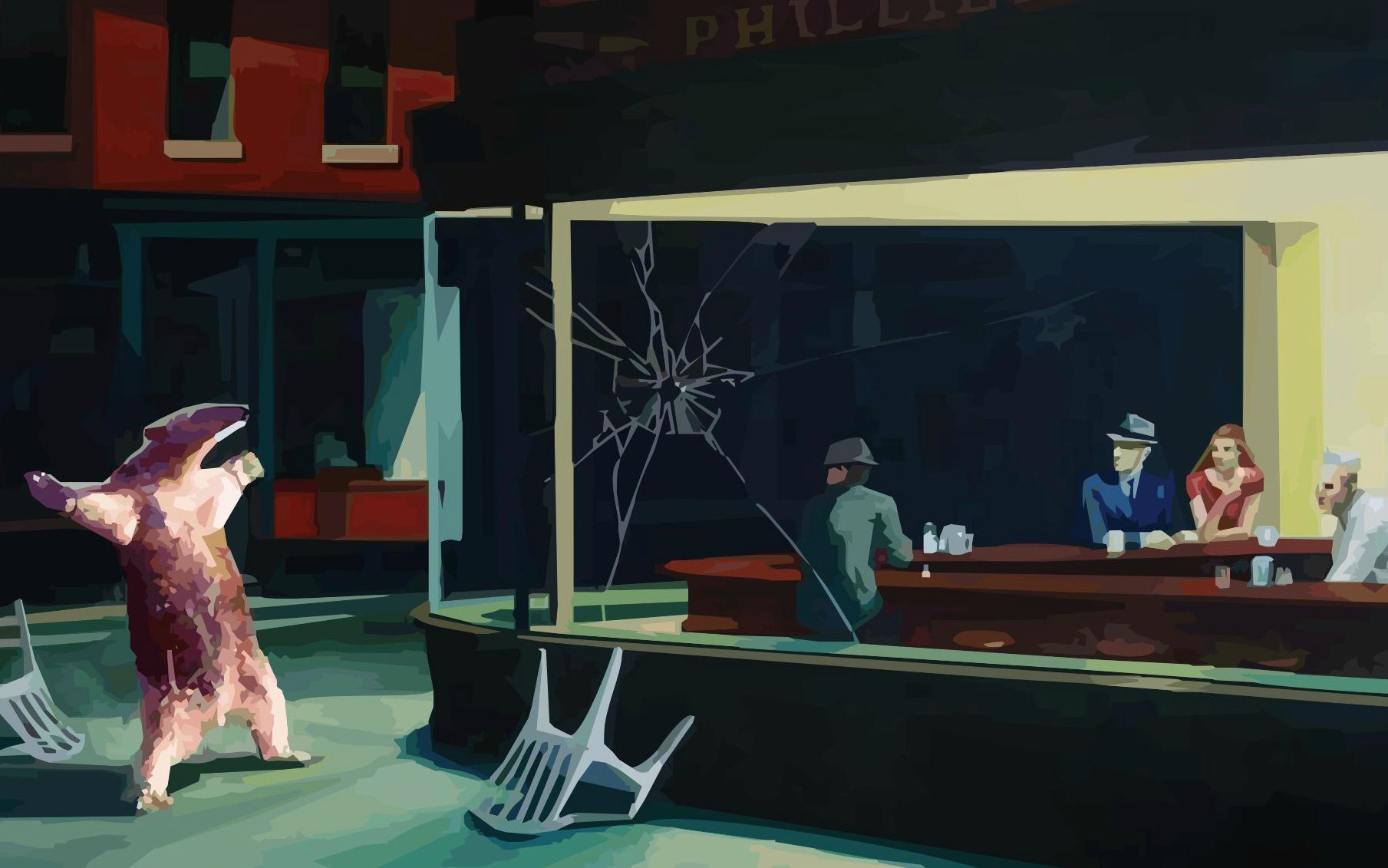 1809x1131 Nighthawks (The Avengers) Movies - Painting Phillies