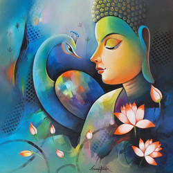 250x250 Buddha Paintings Buy Lord Gautam Buddha Paintings Online - Painting Photo