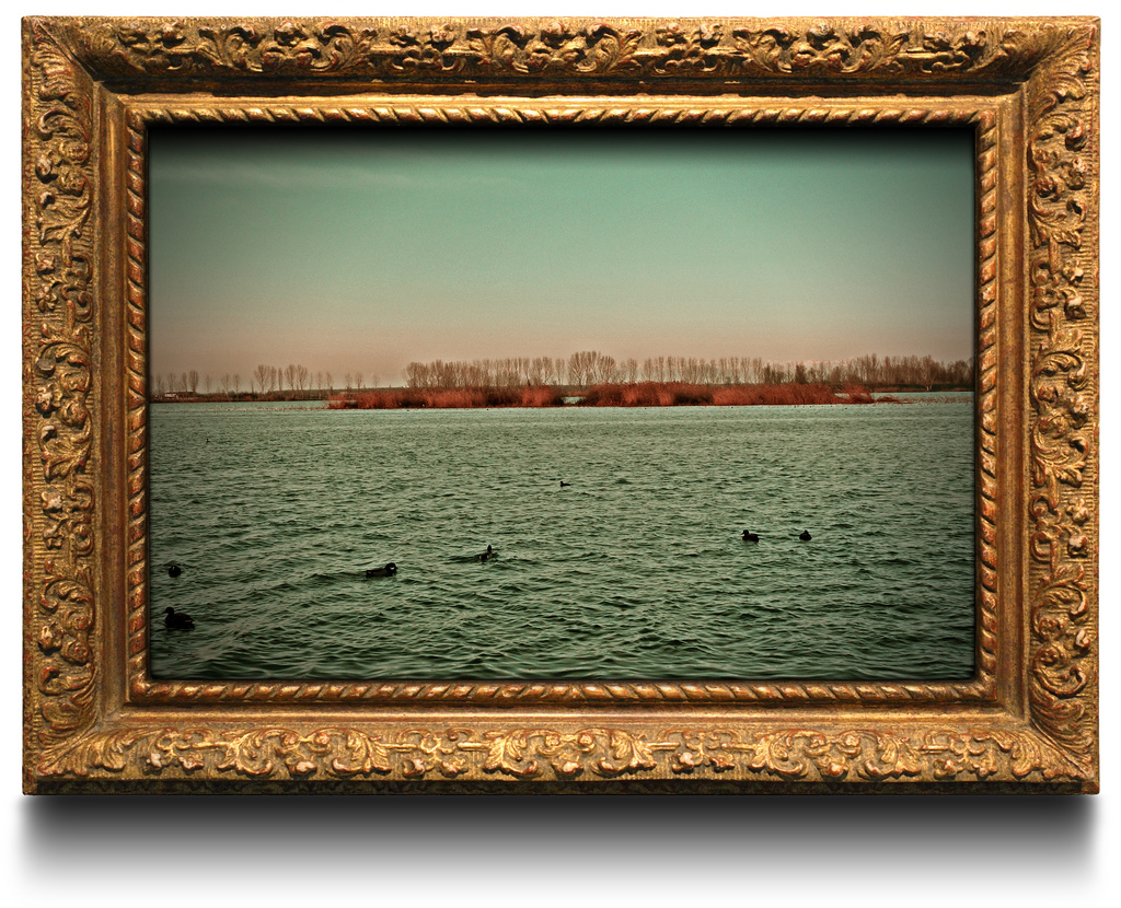 1024x830 Photo In Painting Frame - Painting Photo Frame