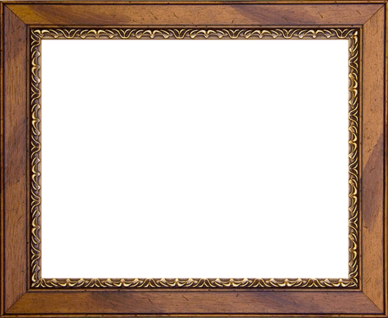 553x453 Winter Meadow In A Walnut Gold Frame Original Winter - Painting Picture Frames