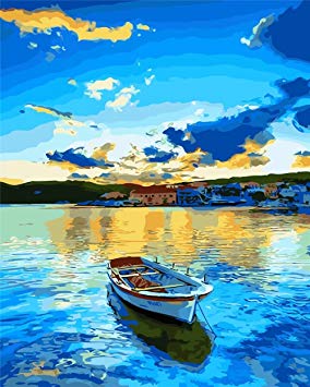 284x355 Tonzom Paint By Number Kits 16 X 20 Inch Canvas Diy Oil Painting - Painting Pictures