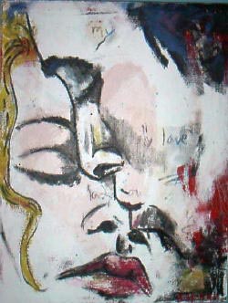 250x332 Lady Love Painting By Nunoxei - Painting Pictures Of Love