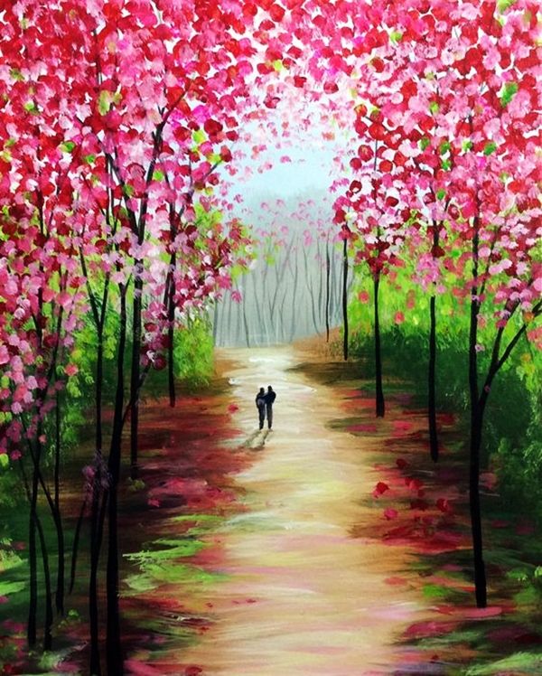 600x748 30 Best Canvas Painting Ideas For Beginners - Painting Pictures Of Nature
