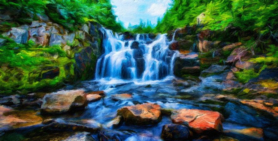 900x459 Nature Scenery Oil Paintings On Canvas Painting By World Map - Painting Pictures Of Nature