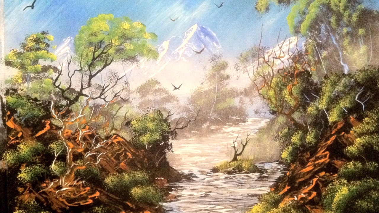 1280x720 Spray Painting Nature - Painting Pictures Of Nature