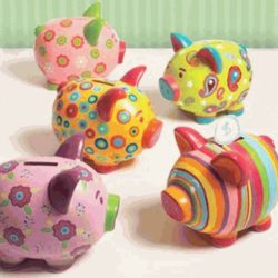 250x250 Paint Your Own Piggy Bank - Painting Piggy Bank