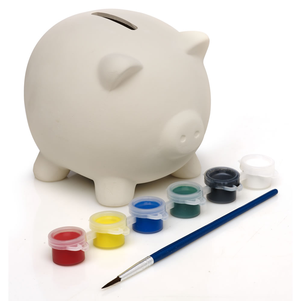 1000x1000 Wilko Paint Your Own Piggy Bank Wilko - Painting Piggy Bank