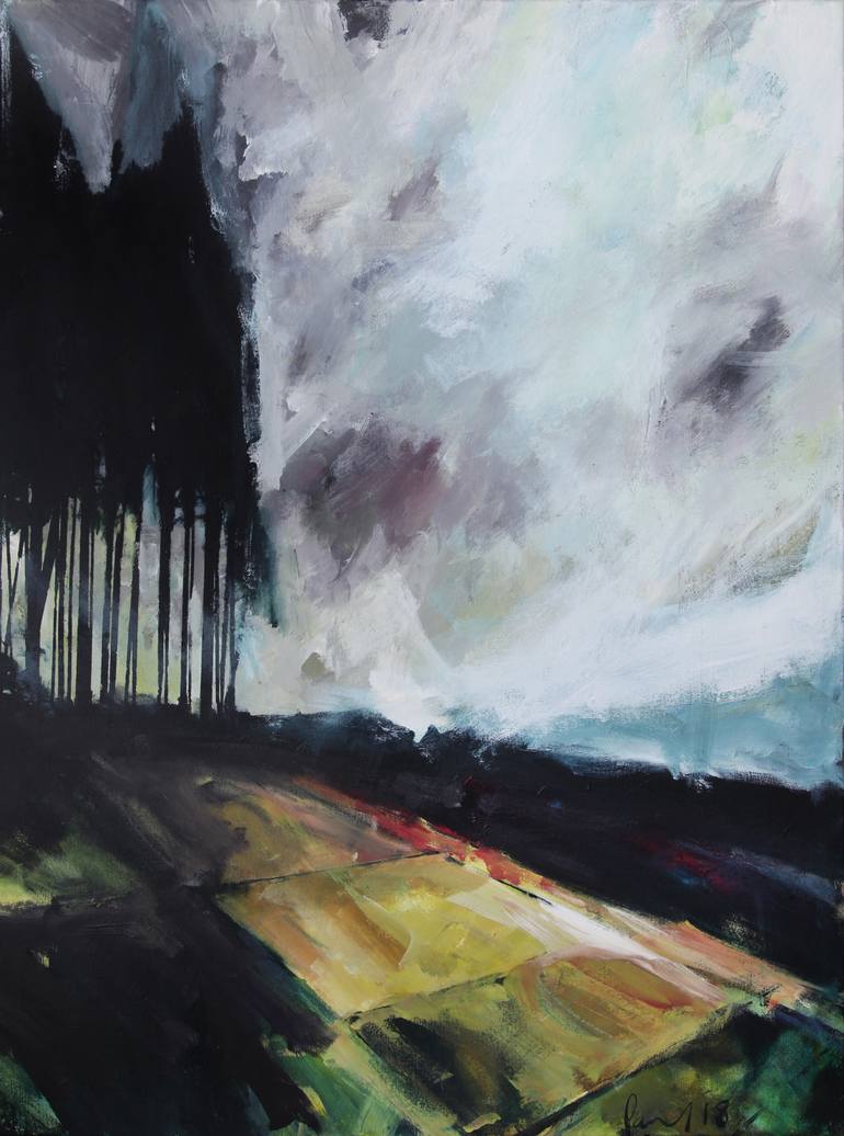 770x1036 Saatchi Art Pine Forest Painting By Paul West - Painting Pine