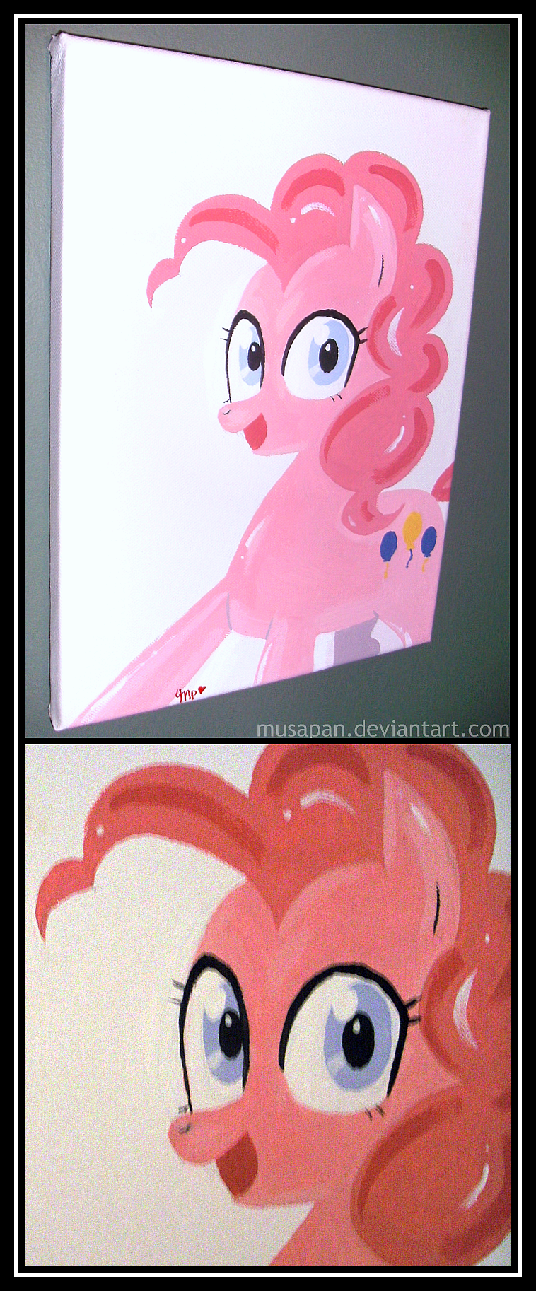 758x1826 Pinkie Pie Acrylic Painting By Musapan - Painting Pinkie Pie