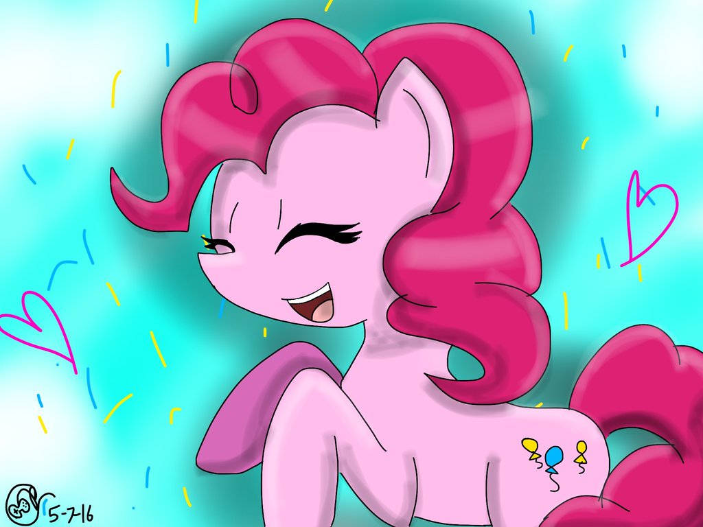 1024x768 Pinkie Pie Digital Art [Speed Paint Practice] By Yoshiyoshi700 - Painting Pinkie Pie