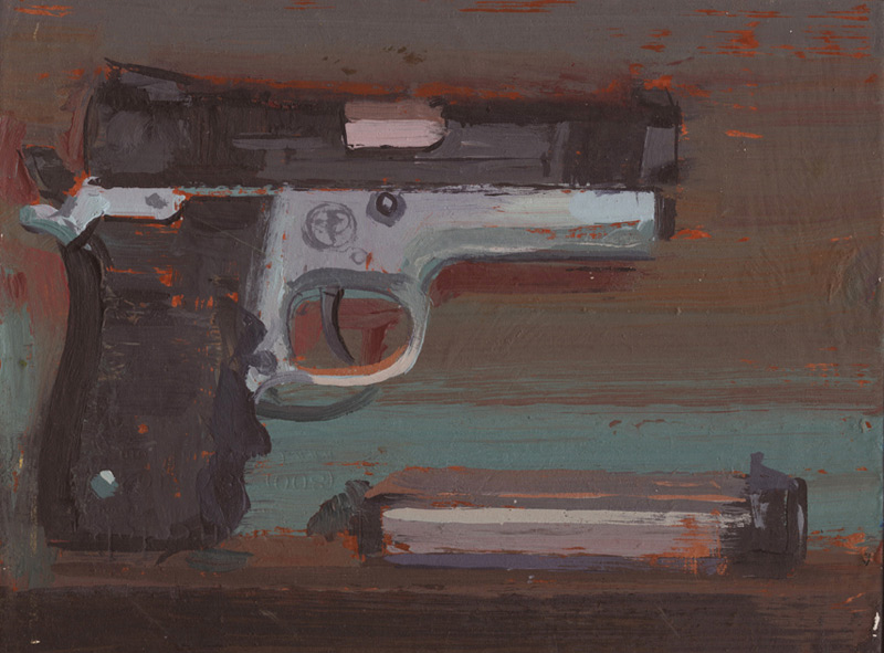 800x591 William Wray Painting - Painting Pistol