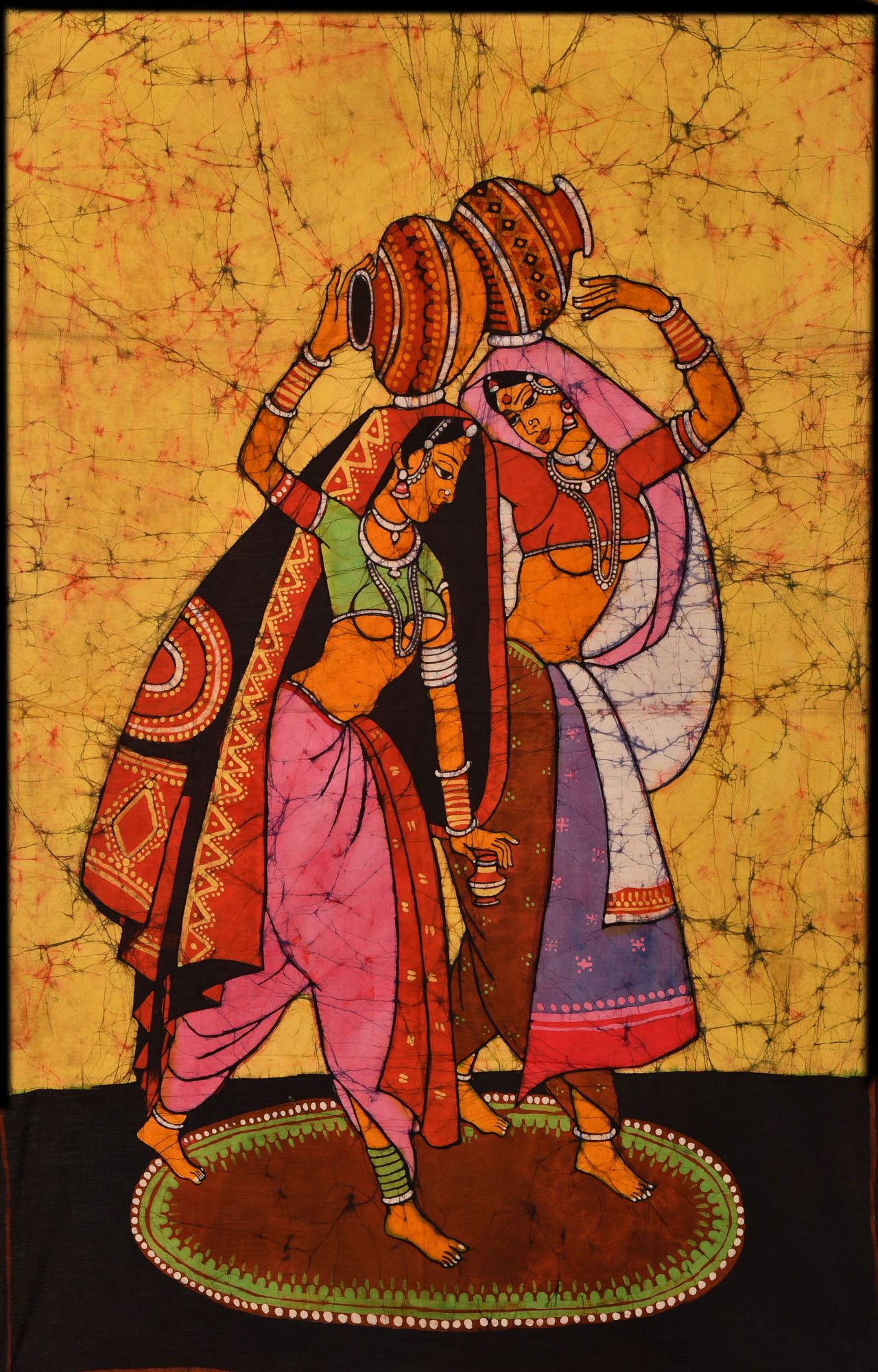 1280x2000 Rural Ladies With Water Pitchers Illustrations Nd Paintings - Painting Pitchers