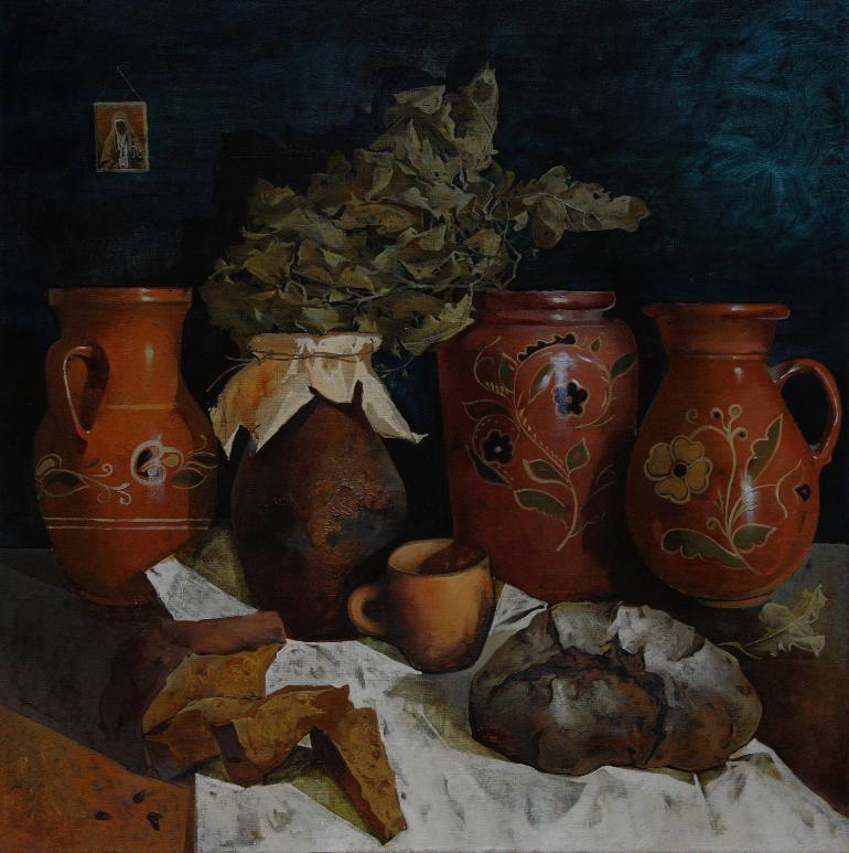 770x773 Saatchi Art Pitchers Painting By Eliza Mamardashvili - Painting Pitchers