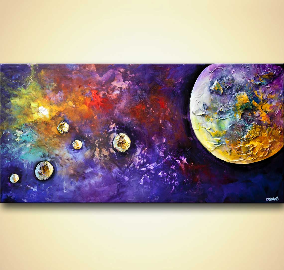 1140x1083 Painting - Painting Planets