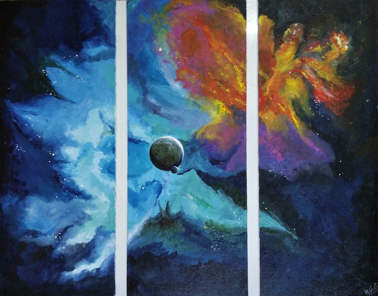 1280x1002 Buy Lost Planet Handmade Painting By Akshata Indore. Code - Painting Planets