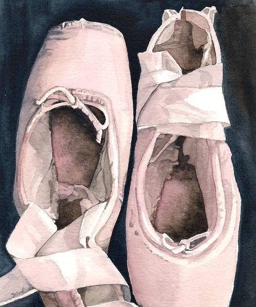 Painting Pointe Shoes at PaintingValley.com | Explore collection of