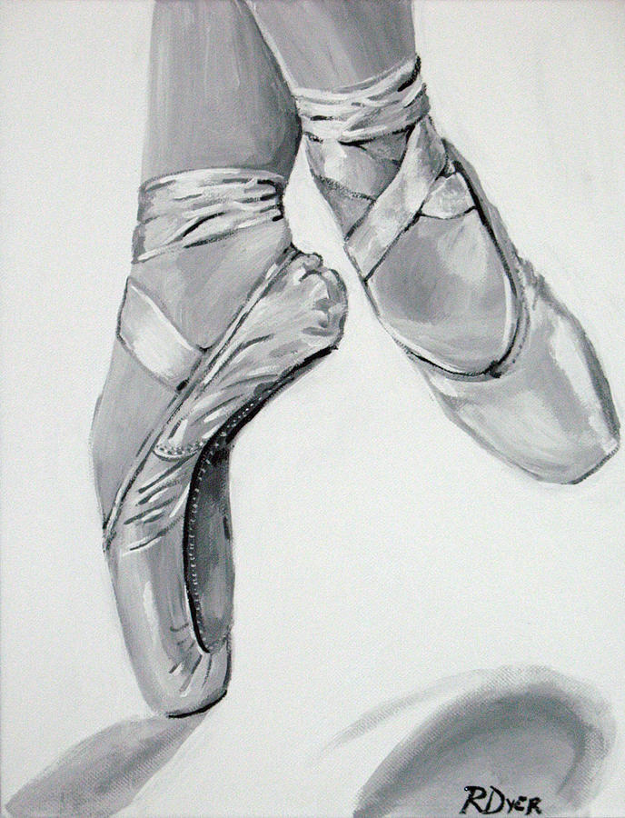 Painting Pointe Shoes at PaintingValley.com | Explore collection of ...