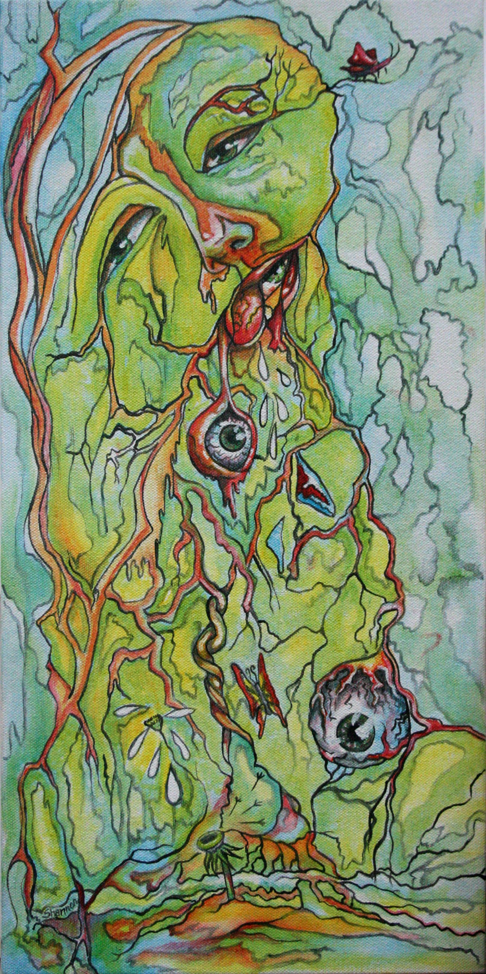 1611x3226 The Art Of Shannon Johnson - Painting Poisoning