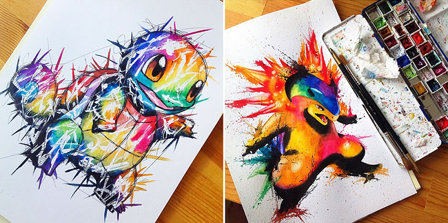 650x323 This Artist Created The Most Unreal Fan Art Design You Trust - Painting Pokemon Online