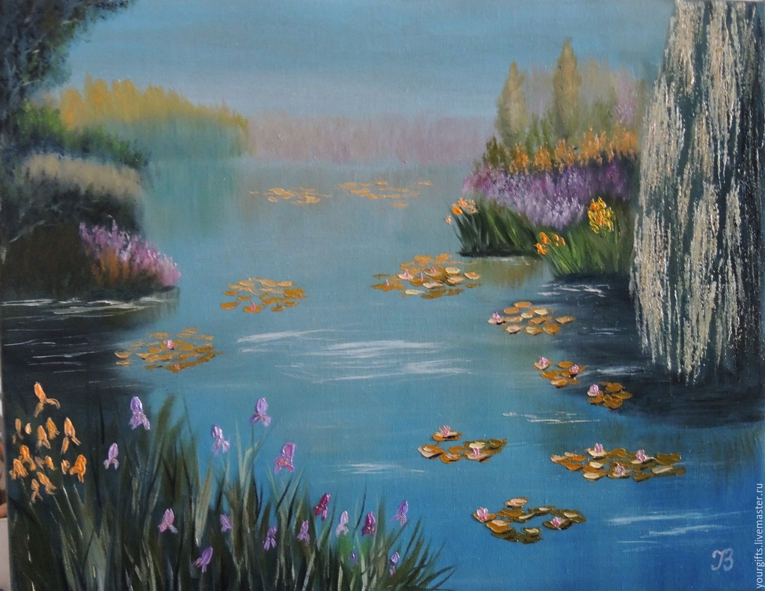 1500x1158 Oil Painting Fairy Pond Shop Online On Livemaster - Painting Pond