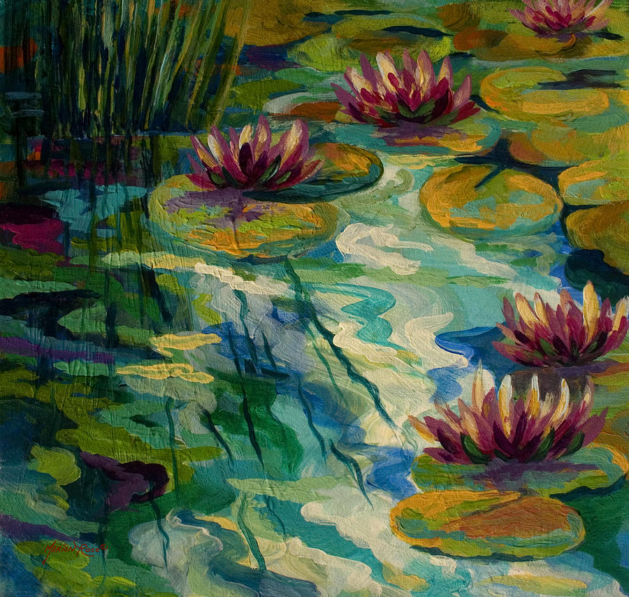 900x854 Pond Paintings Fine Art America - Painting Pond