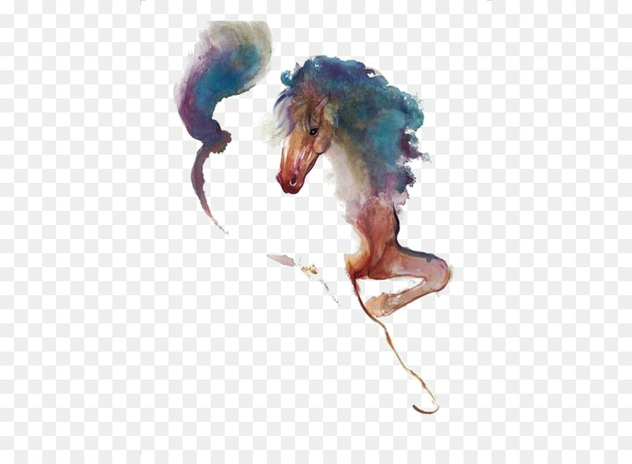 900x660 Standing Horse The Art Of Painting Watercolor Painting Pony - Painting Pony