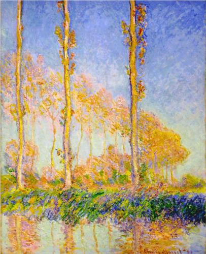 406x500 The Poplar Painting Series By Claude Monet - Painting Poplar