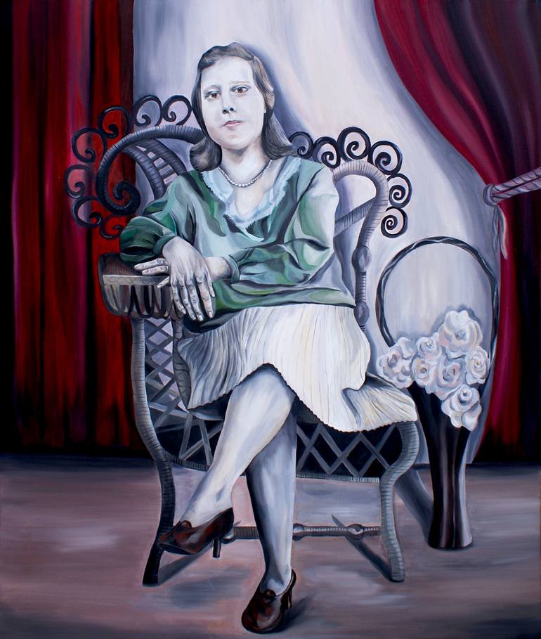 770x909 Saatchi Art Pose Painting By Aneta Klejnowska - Painting Pose