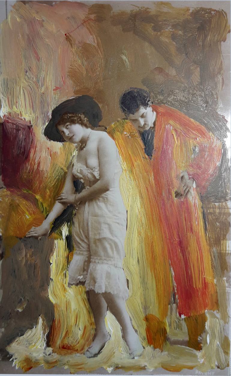 770x1249 Saatchi Art Pose Painting By Serap Dursun - Painting Pose