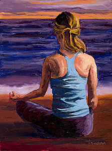 223x300 Yoga Pose Paintings Fine Art America - Painting Pose