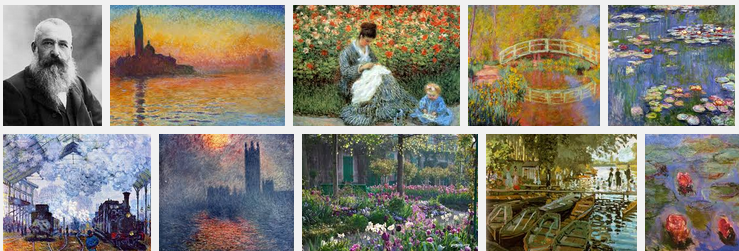 739x251 Monet Paintings. Reproduction Oil Painting Art Prints On Canvas - Painting Prints