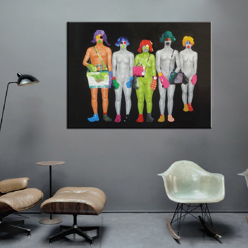 800x800 1 Pcs Abstract Figures Painting Prints On Canvas Painting Creative - Painting Prints On Canvas