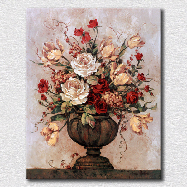 600x600 Popular Flower Oil Painting Printing Colourful Prints On Canvas - Painting Prints On Canvas