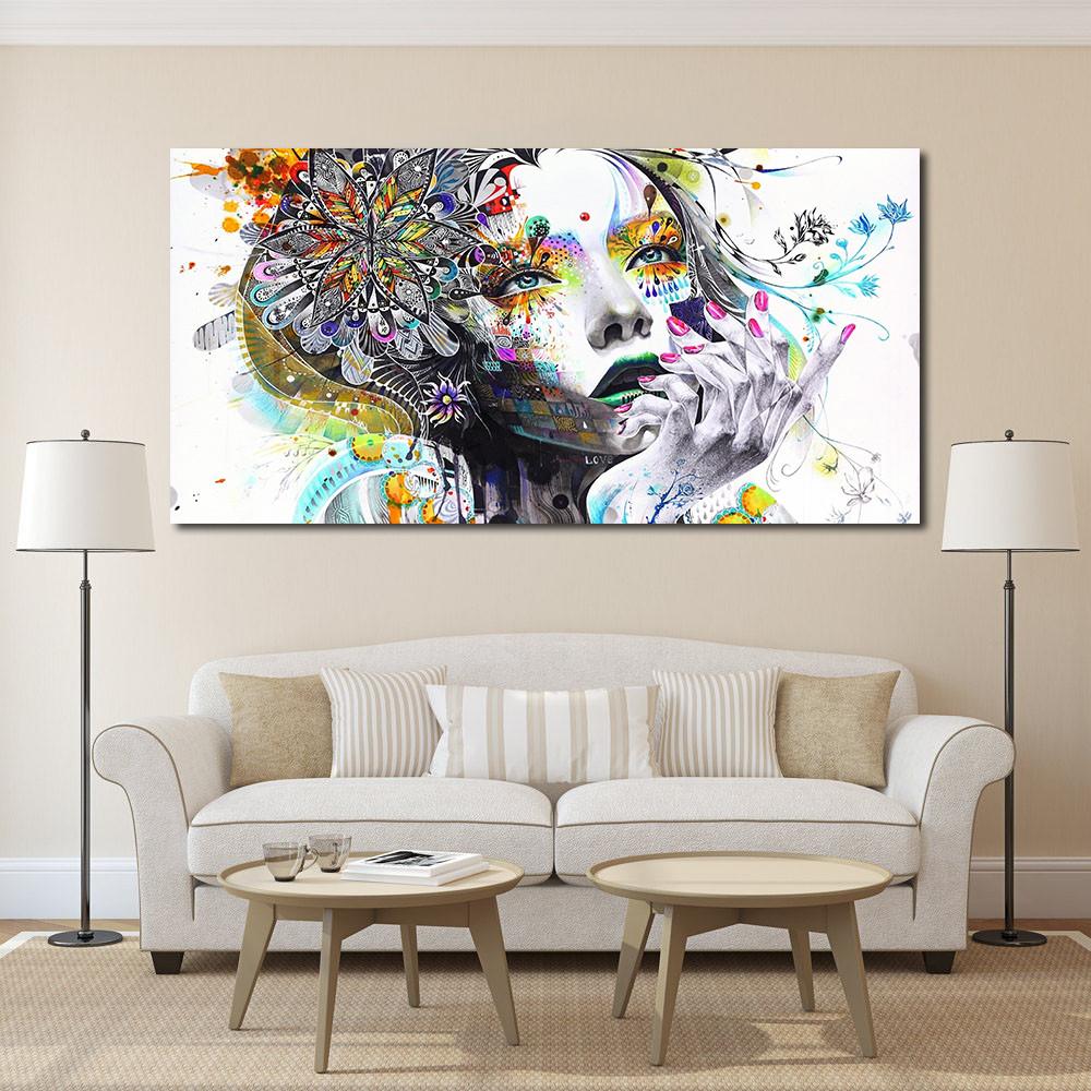 1000x1000 Wall Art Girl With Flowers Oil Painting Prints Painting On Canvas - Painting Prints On Canvas