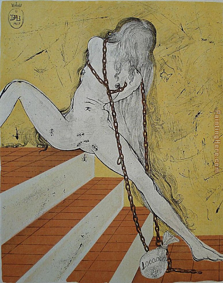 775x980 Salvador Dali The Chevaliers Proposal Painting Anysize 50% Off - Painting Proposal