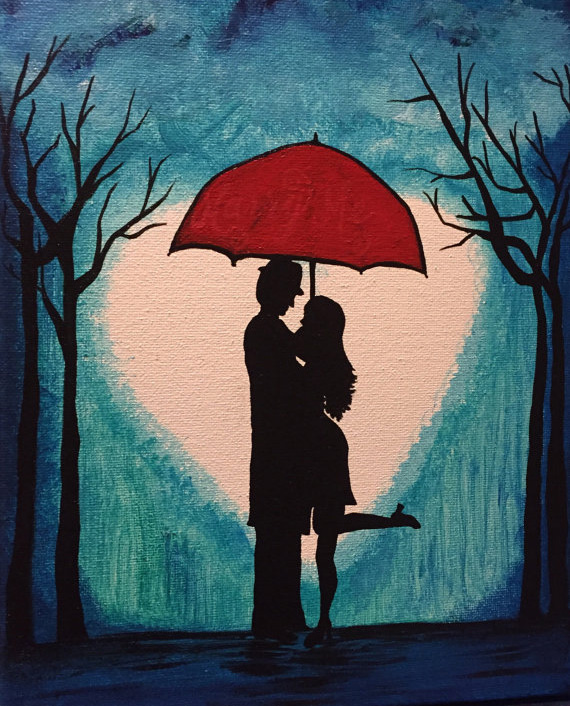 570x706 Proposal Ideas Silhouette Glow In The Dark Painting - Painting Proposal